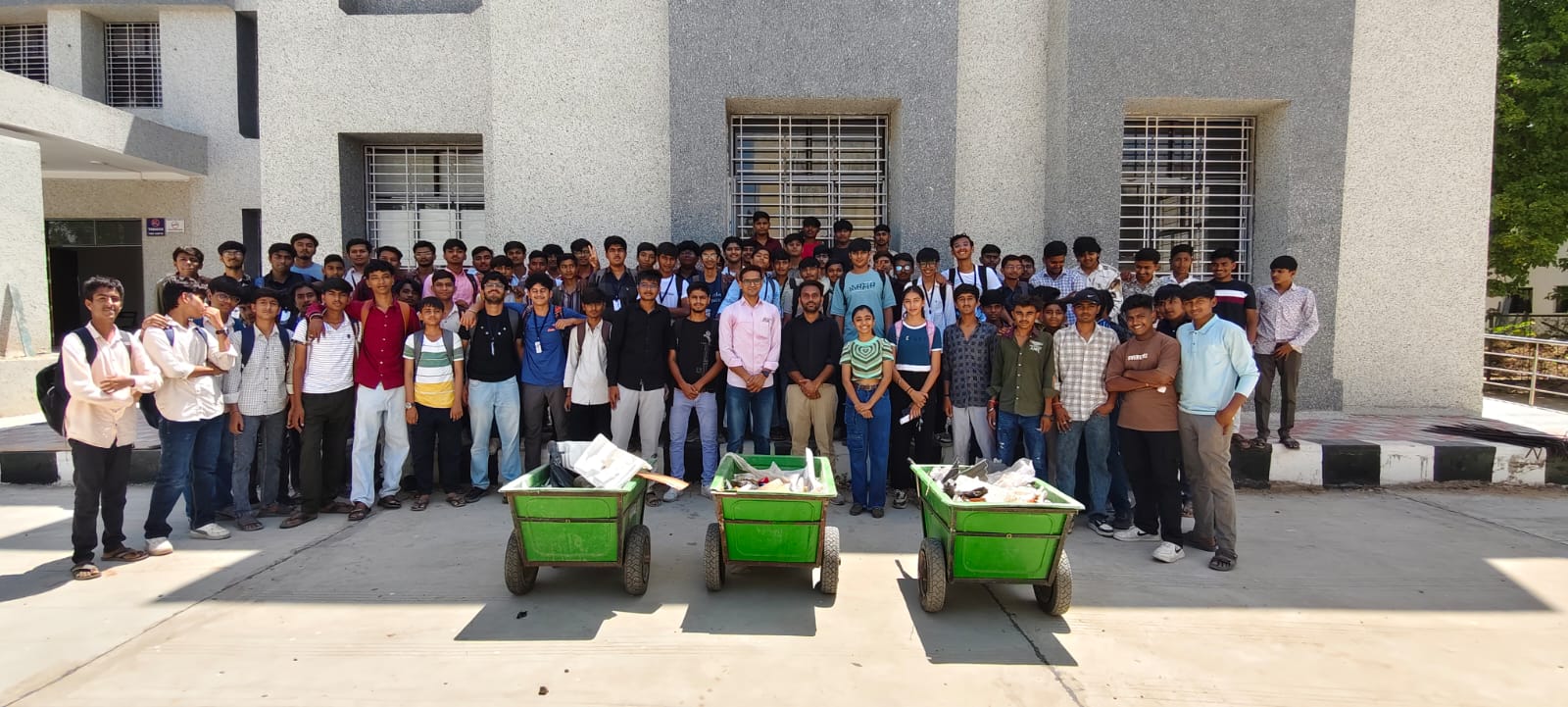 Plastic free campus drive in KDP College Campus